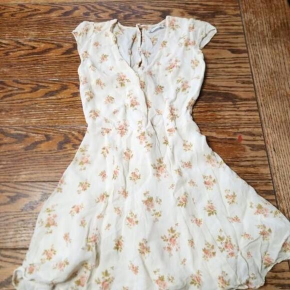 Reformation Floral Deven Mini Dress sz 2 - Picture 1 of 4